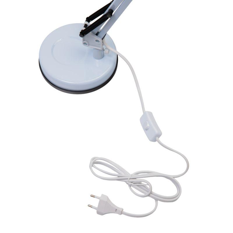 Camelion KD-313 C01 белый (Светильник настольный,230V 40Вт, E27)