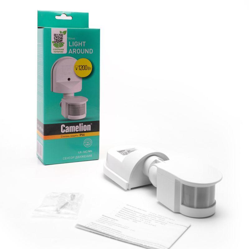 Camelion LX-16C/Wh, Белый (Электронный сенсор включения освещения, настенный, 180*)