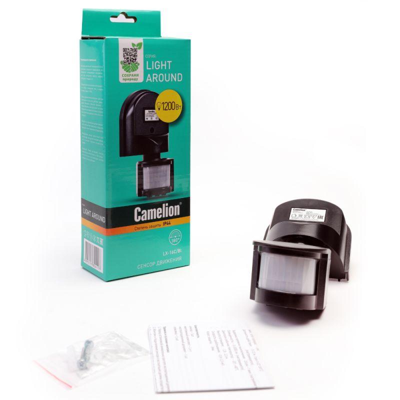 Camelion LX-16C/Bl, Черный (Электронный сенсор включения освещения, настенный, 180*)