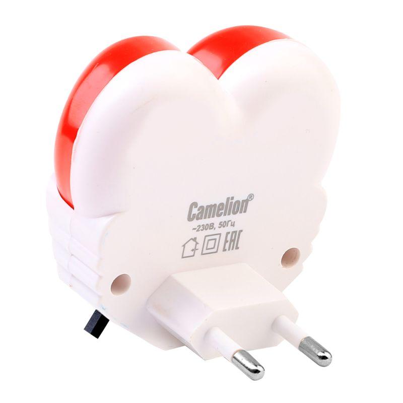 Camelion NL-246 "Сердце" (LED ночник с выкл, 220В)