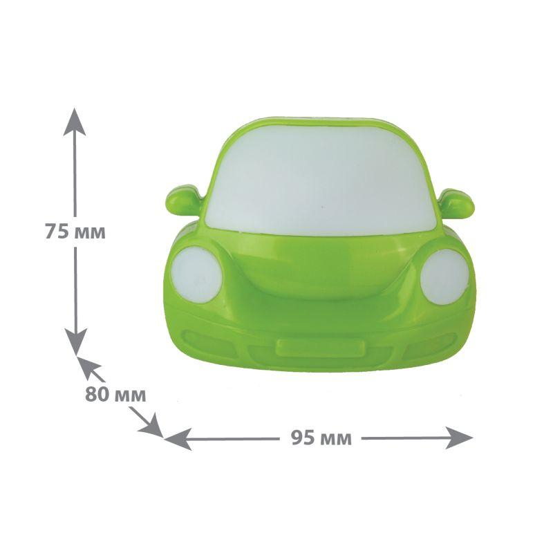 Camelion NL-197 "Машинка" зеленая (LED ночник с выкл, 220V)