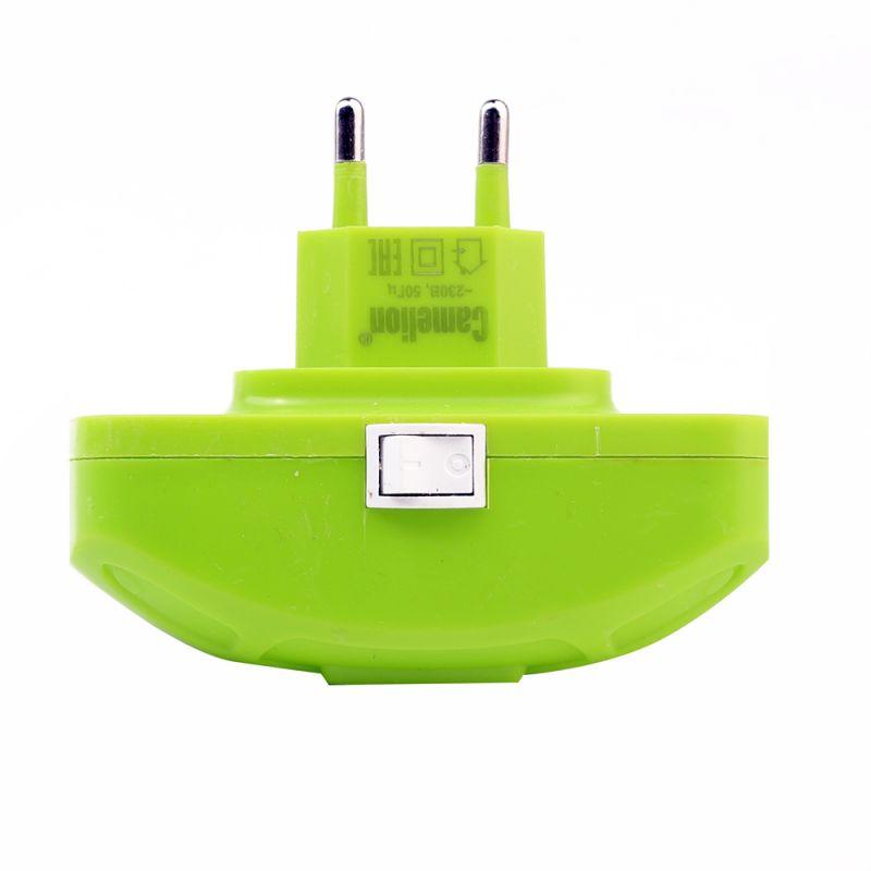 Camelion NL-197 "Машинка" зеленая (LED ночник с выкл, 220V)