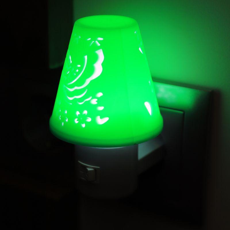 Camelion NL-194 "Светильник зеленый" (LED ночник с выкл, 220V)