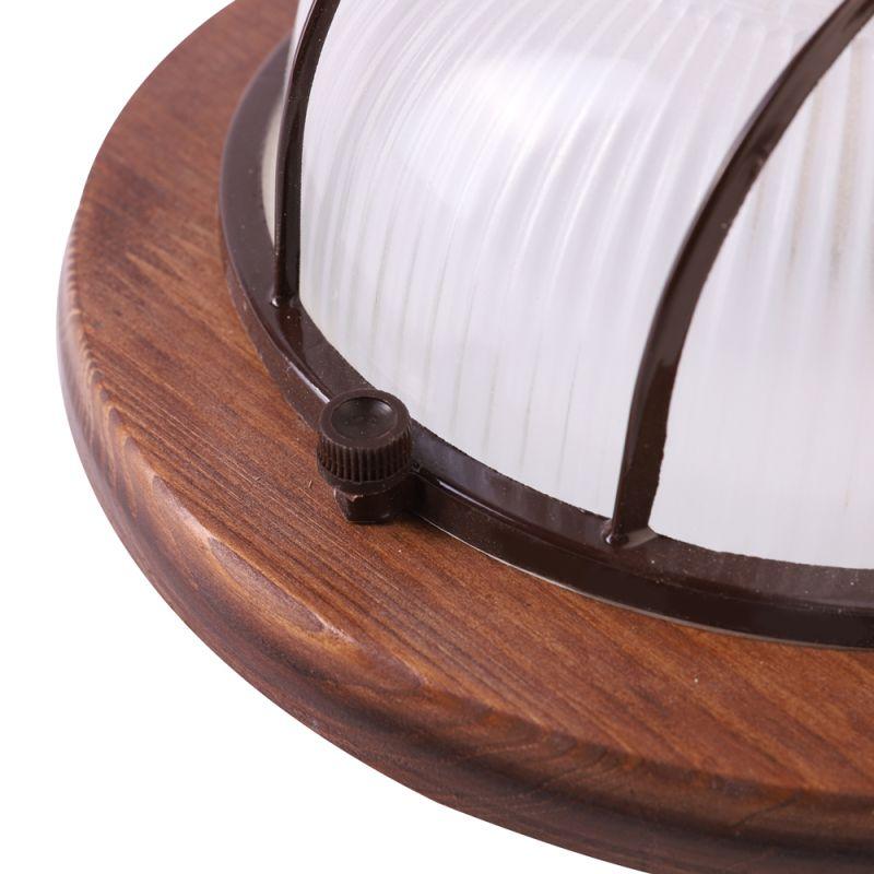 Camelion 1301D Цвет ОРЕХ до 120 оС (Светильник круг НБО 03-60-022 УХЛ3, "Решетка" 230В 60Вт)