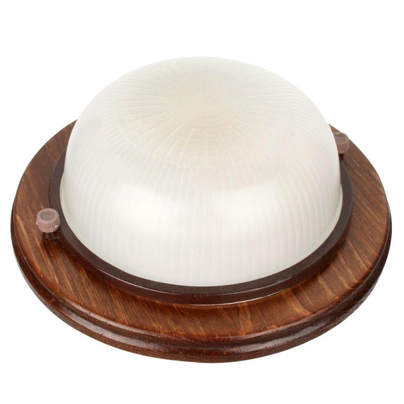 Camelion 1302D Цвет ОРЕХ до 120 оС (Светильник круг НБО 03-60-021 УХЛ3, "Открытый" 230В 60Вт)