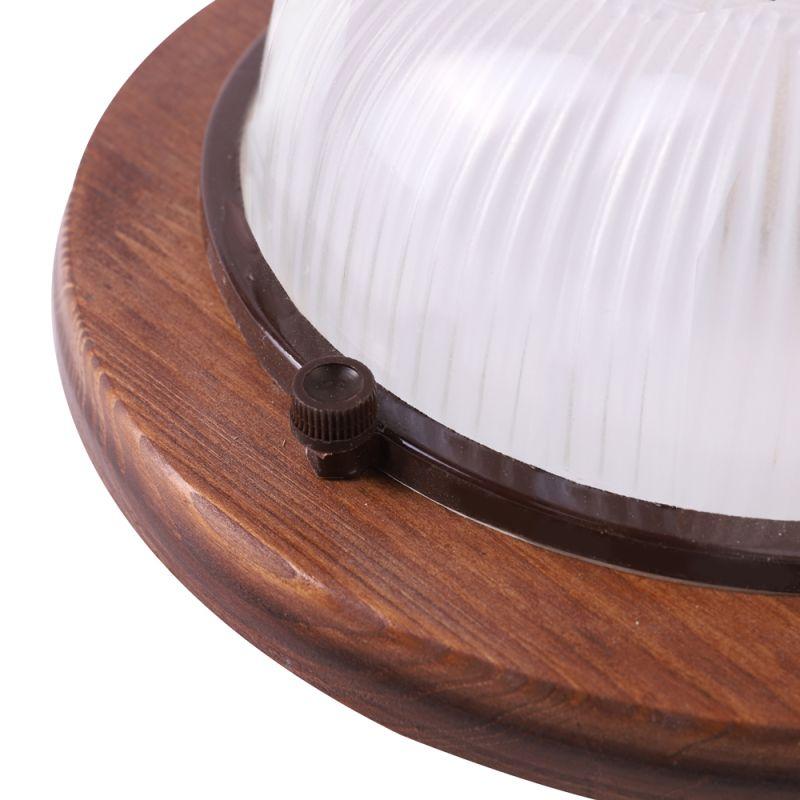 Camelion 1302D Цвет ОРЕХ до 120 оС (Светильник круг НБО 03-60-021 УХЛ3, "Открытый" 230В 60Вт)