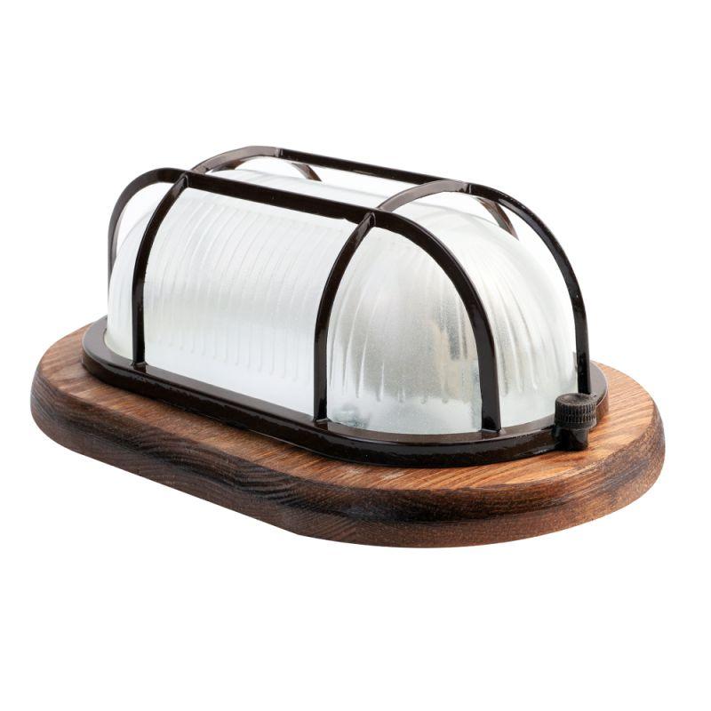 Camelion 1401D Цвет ОРЕХ до 120 оС (Светильник овал НБО 04-60-022 УХЛ3, "Решетка" 230В 60Вт)