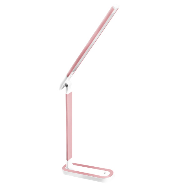 Camelion KD-845 C14 розов+бел.LED (Свет-ник наст, 8.5Вт,сенс.регулир. яркости, 3 цвет темп)