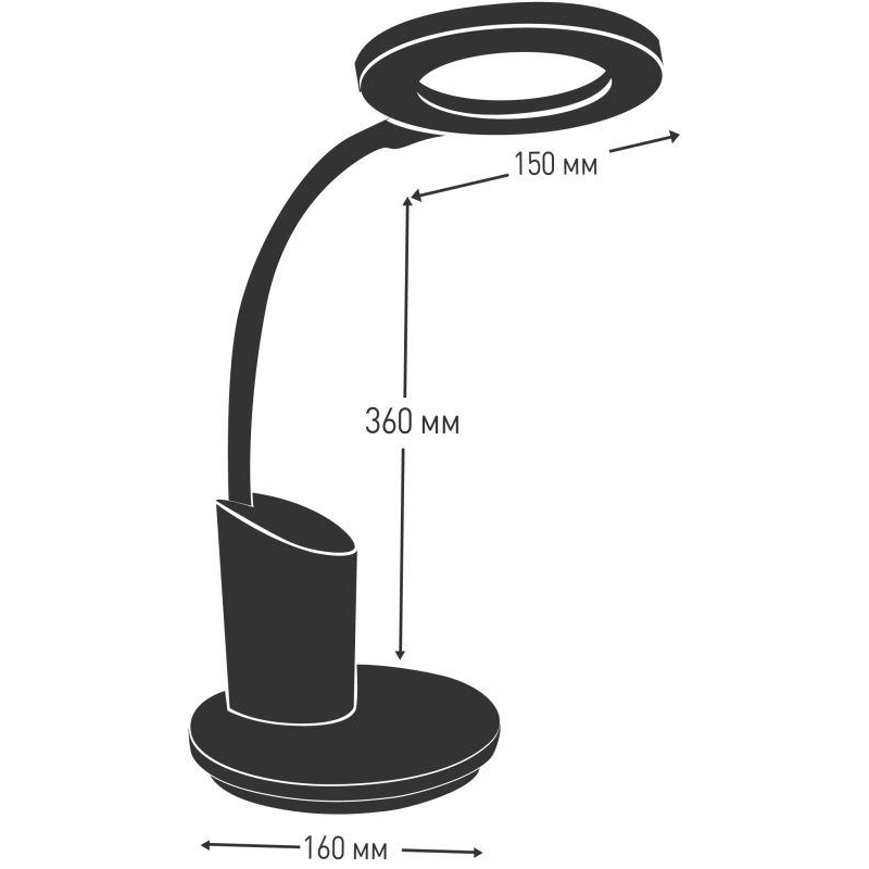 Camelion KD-826 C01 бел.LED (Свет наст.,8 Вт,230В,480лм,сенс,RGB-подсв,рег.ярк/цвет.темп, пенал)