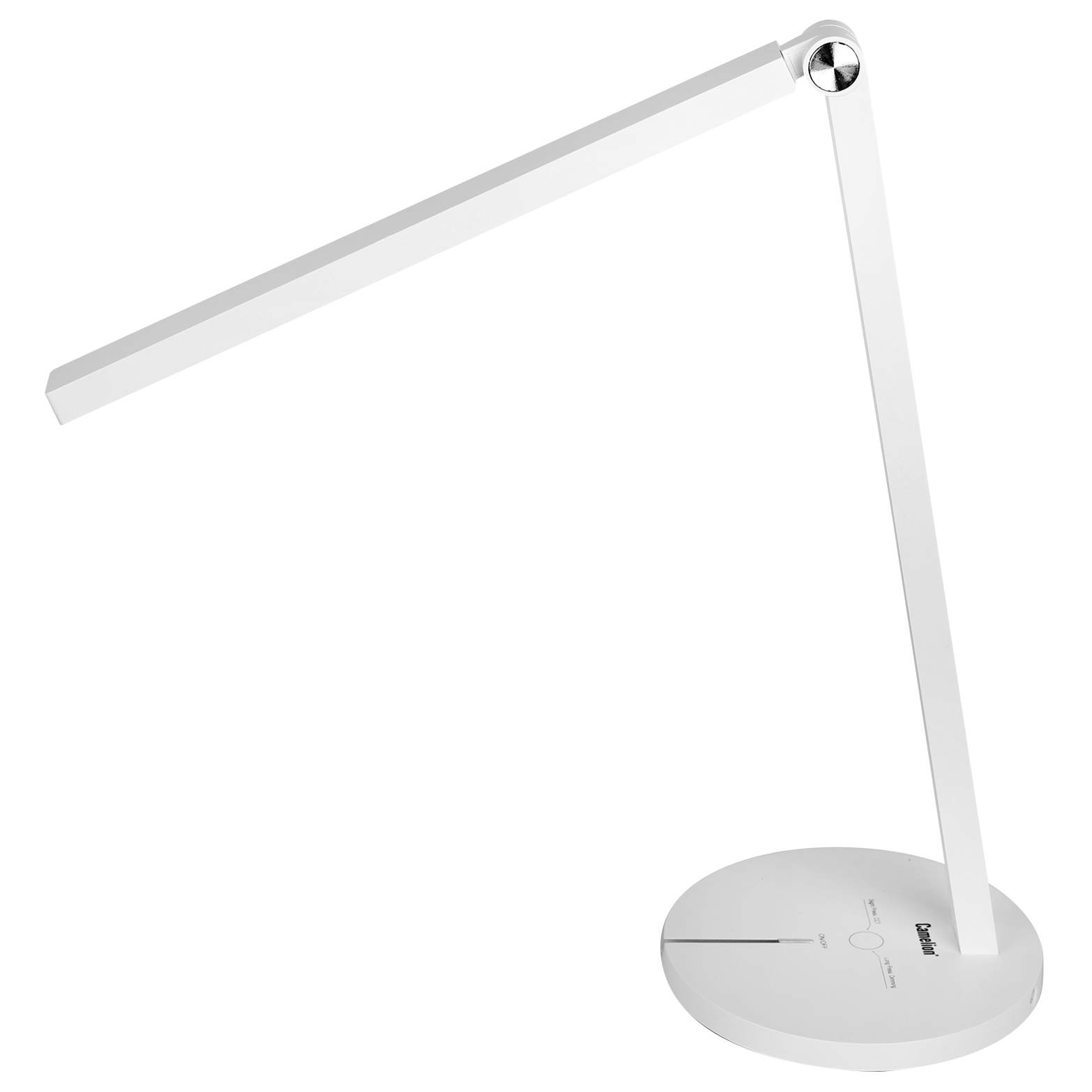 Camelion KD-833  C01 белый LED(Свет-к наст.8 Вт,230В,450 лм,сенс.рег.ярк и цвет.темп)