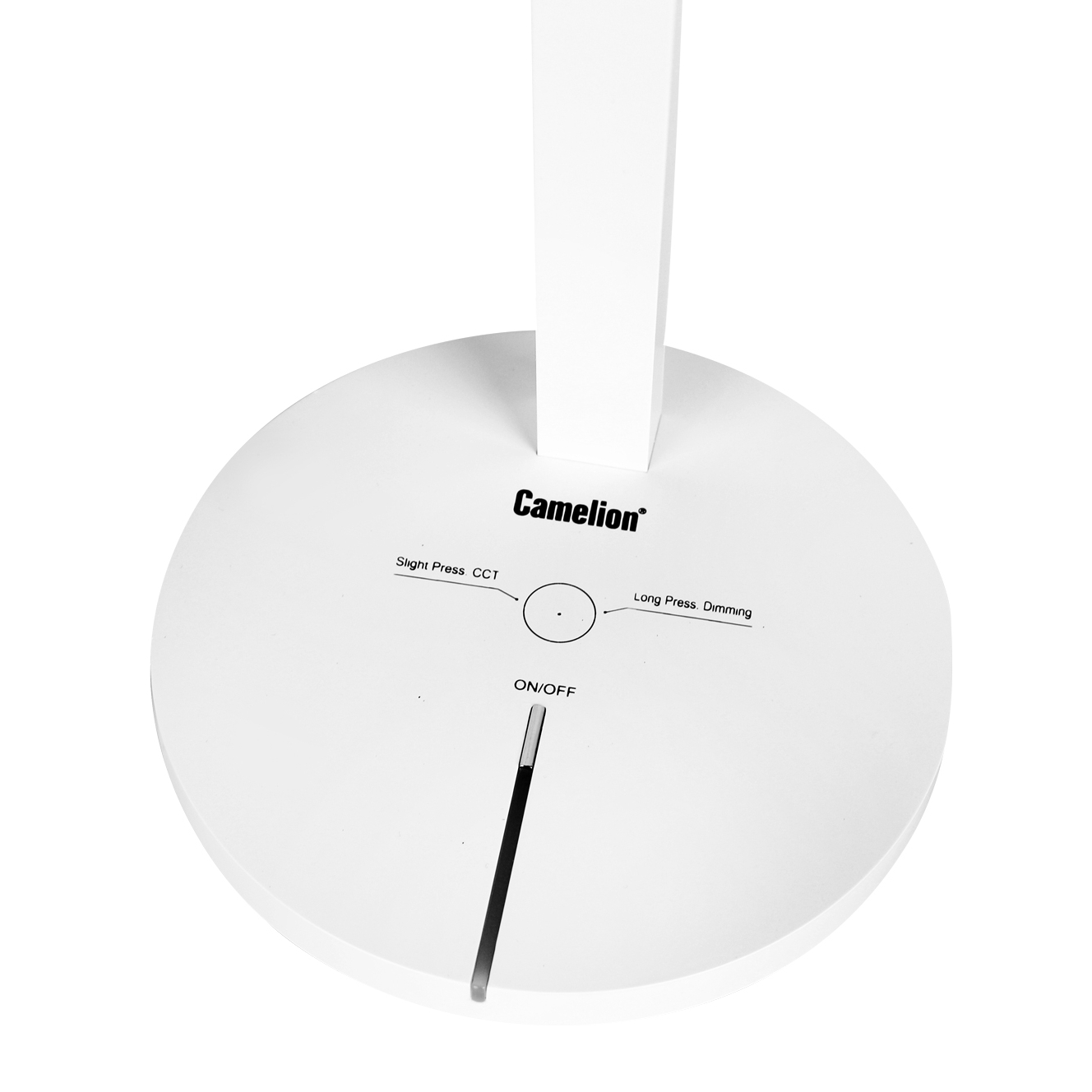 Camelion KD-833  C01 белый LED(Свет-к наст.8 Вт,230В,450 лм,сенс.рег.ярк и цвет.темп)