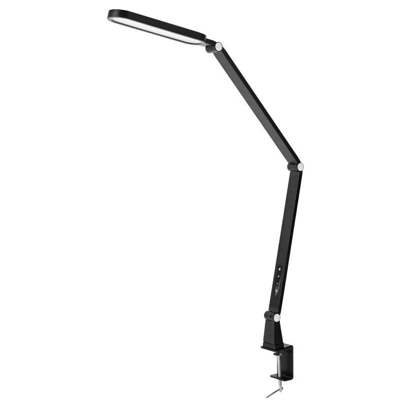 Camelion KD-860 C02 черн. LED(Светильник настольный,на струбцине, 13Вт,230В,850лм,сенсорная регулировка яркости и цветовой температуры)