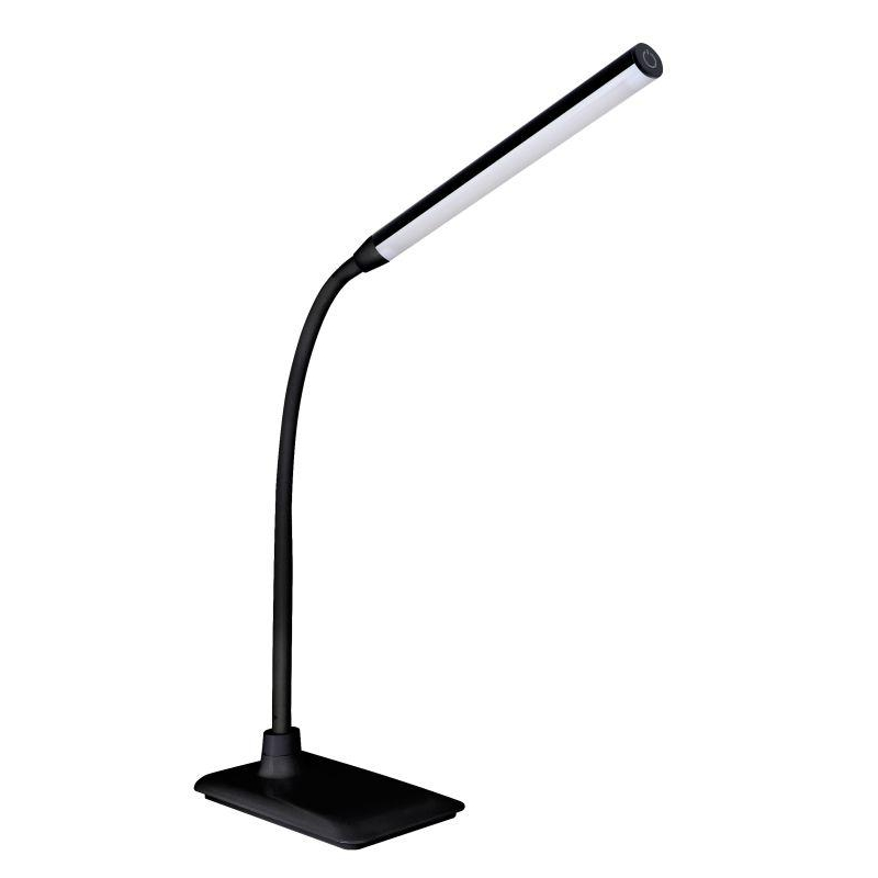 Camelion KD-792 C02 чёрный LED(Свет-к настольн.,6 Вт,230В, сенсорн.вкл-е, 4 ур. ярк,4000К)