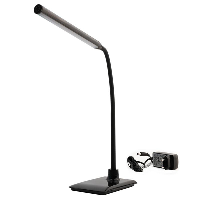 Camelion KD-792 C02 чёрный LED(Свет-к настольн.,6 Вт,230В, сенсорн.вкл-е, 4 ур. ярк,4000К)