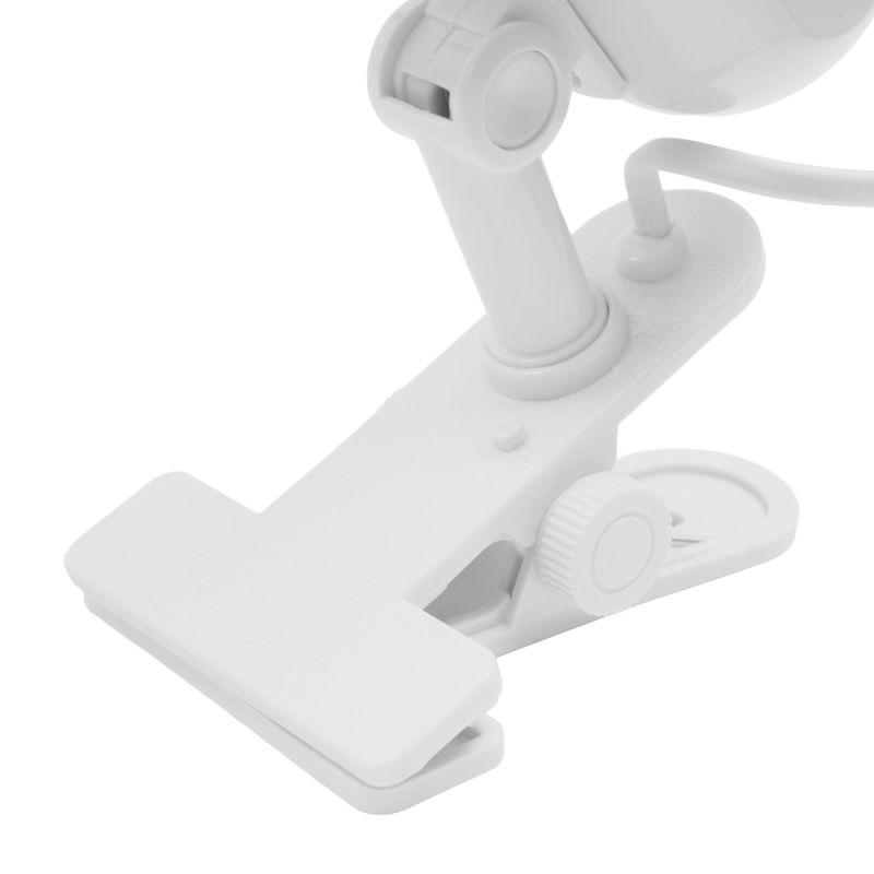 Светильник H-035 прищепка 220В 60Вт метал. бел. Camelion 7198