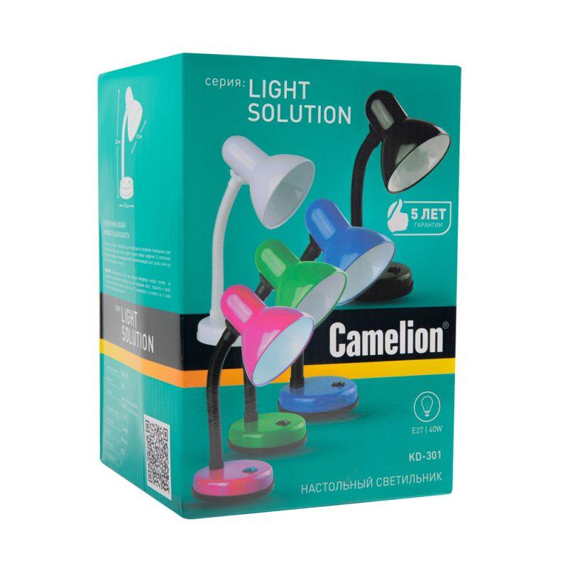 Светильник KD-301 настол. база 230В 60Вт ЛОН E27 бел. Camelion 5753