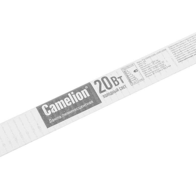 Лампа люминесцентная FT4-20W/33 20Вт T4 4200К G5 Camelion