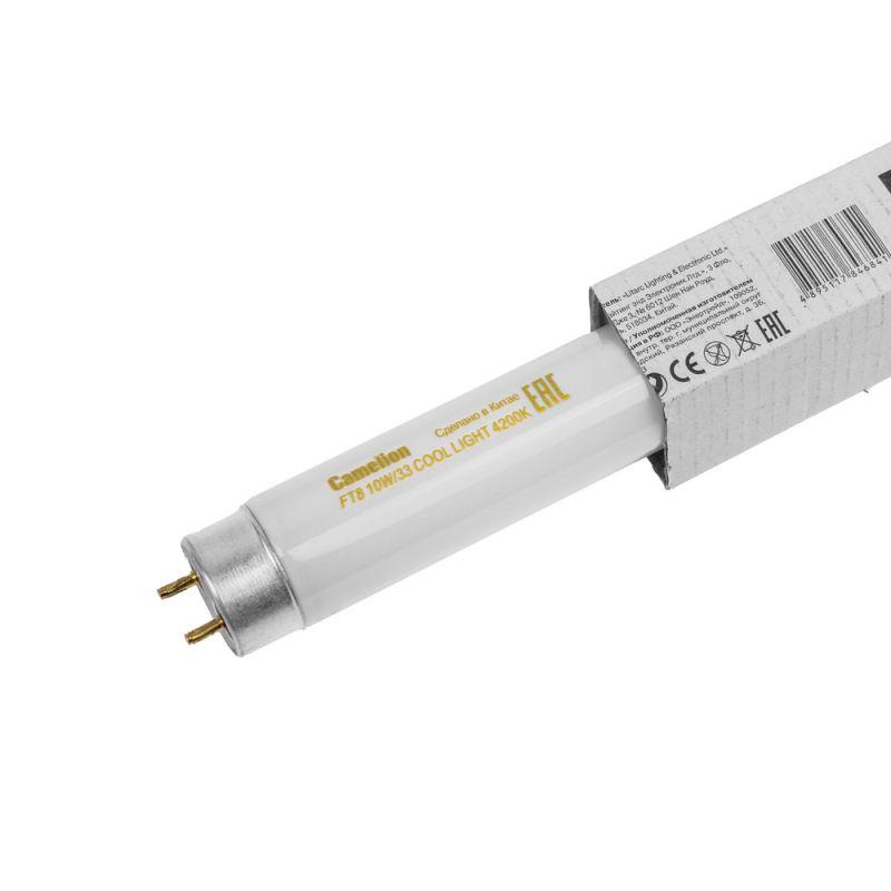 Лампа люминесцентная FT8-10W/33 10Вт T8 4200К G13 Camelion 5873