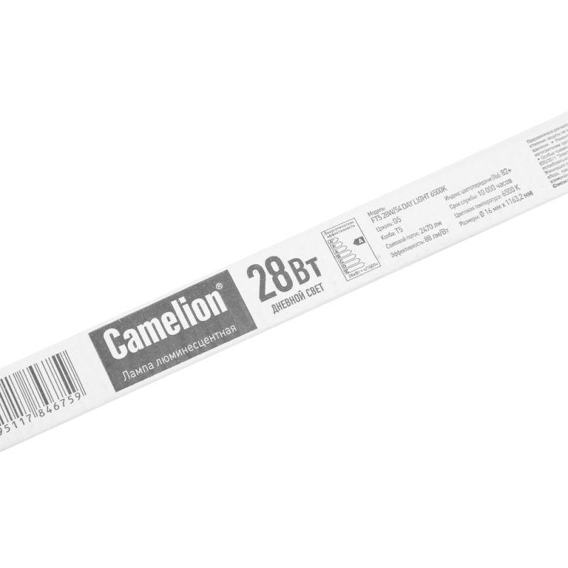 Лампа люминесцентная FT5-28W/54 28Вт T5 6500К G5 Camelion 3335