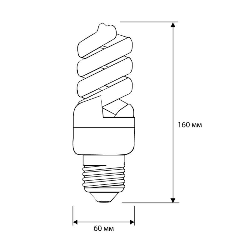 Лампа люминесцентная компакт. LH26 FS BLB 26Вт E27 спиральная Camelion 11066