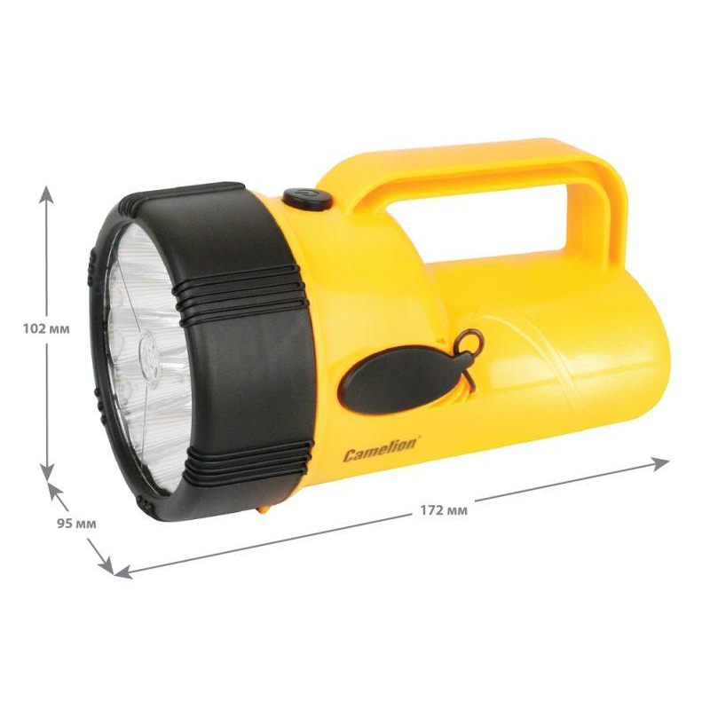 Фонарь 19LED 29314 (аккум. 220В желт.; 4В 2.3А-ч) Camelion 10471