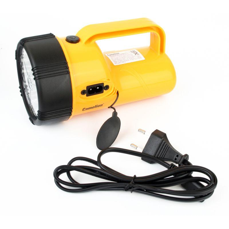 Фонарь 19LED 29314 (аккум. 220В желт.; 4В 2.3А-ч) Camelion 10471