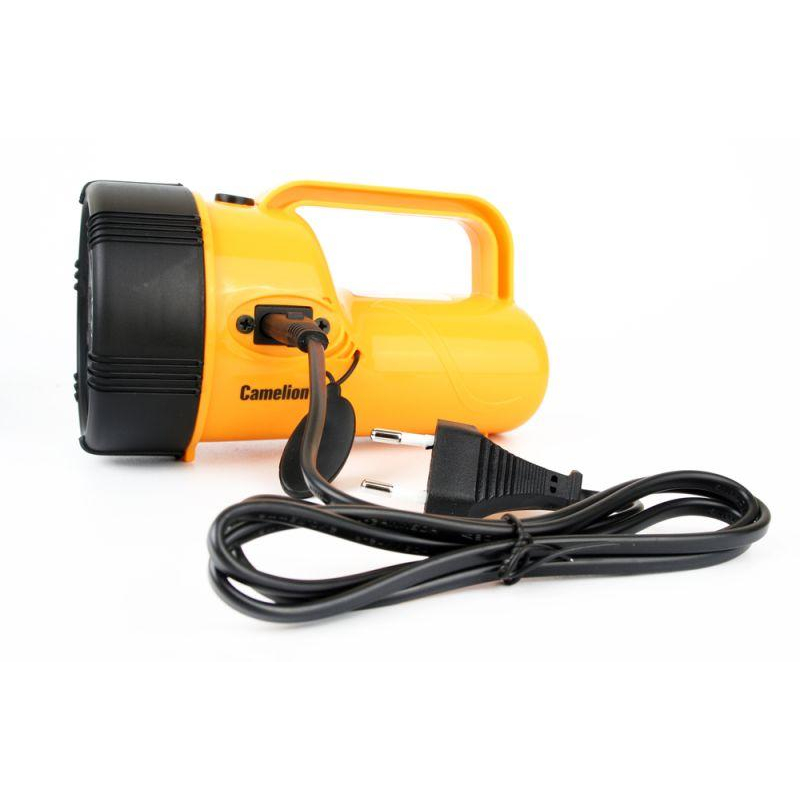 Фонарь 19LED 29314 (аккум. 220В желт.; 4В 2.3А-ч) Camelion 10471