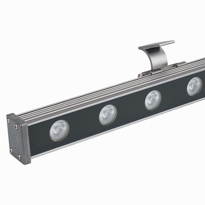 Светодиодный прожектор AR-LINE-1000S-18W-24V RGB (Grey, 30 deg, DMX512) (ARL, Закрытый) (023623)