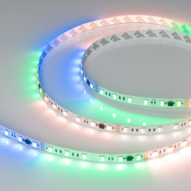 Лента DMX-B60-10mm 24V RGBW-PX6 (18 W/m, IP20, 5060, 5m) (Arlight, бегущий огонь) (033449)