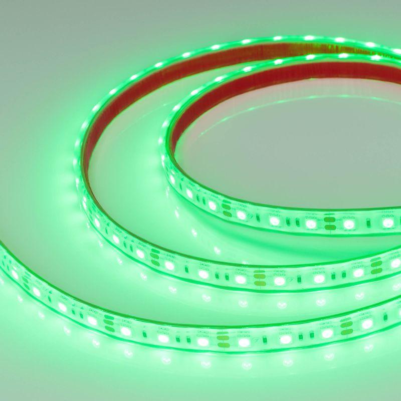 Лента герметичная RTW-PFS-B60-13mm 12V Green (14.4 W/m, IP68, 5060, 5m) (Arlight, 14.4 Вт/м, IP68) (036442)