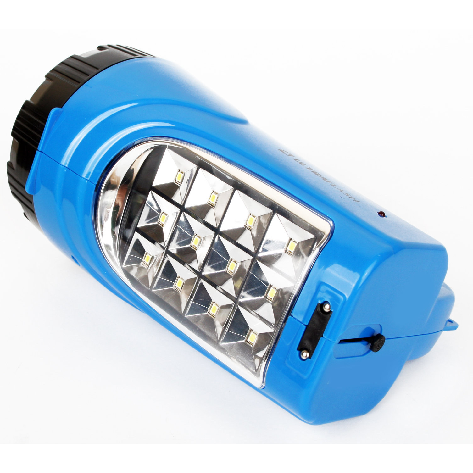 Фонарь LED3818SM (аккум 220В 3Вт LED+12SMD LED 2 режима SLA син.) Ultraflash 12104 / 12889