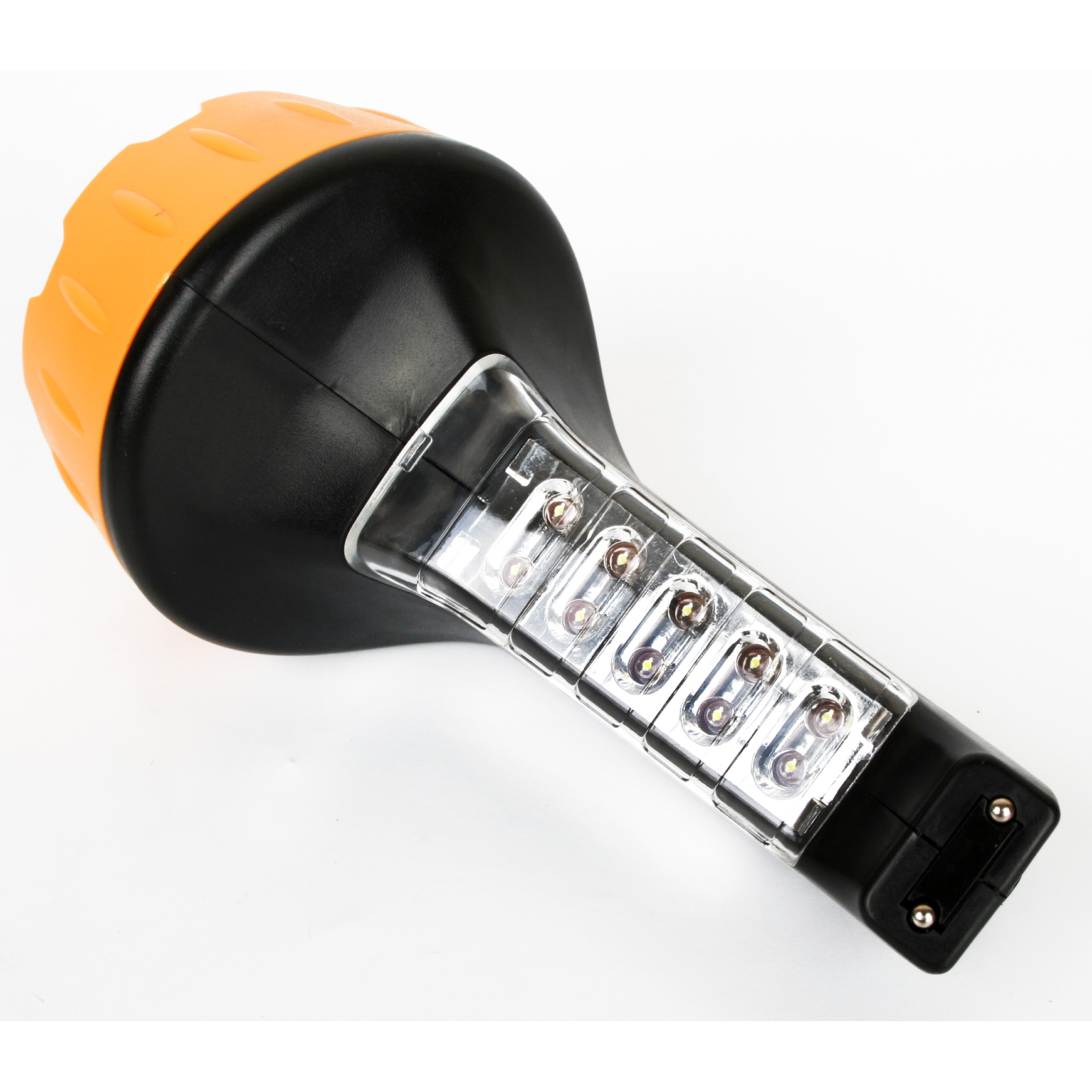 Фонарь LED 3819 (аккум. 220В черн./желт. 15+10 LED 2 режима SLA пласт. коробка) Ultraflash 10974