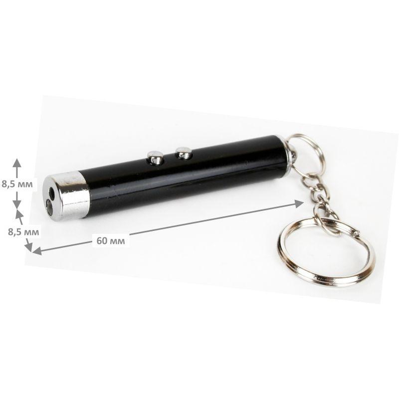 Фонарь LED30L (1LED+лазерная указка 3хAG3 блист-пакет черн.) Ultraflash 12325