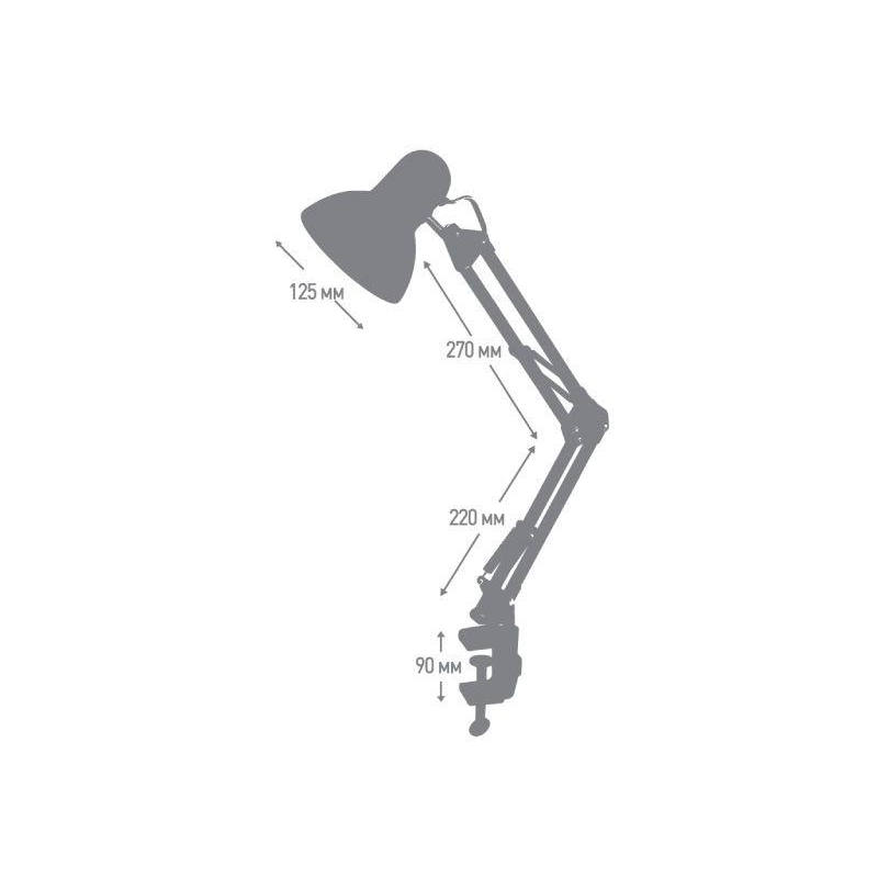 Светильник UF-312P С01 настол. 230В 60Вт бел. Ultraflash 12894