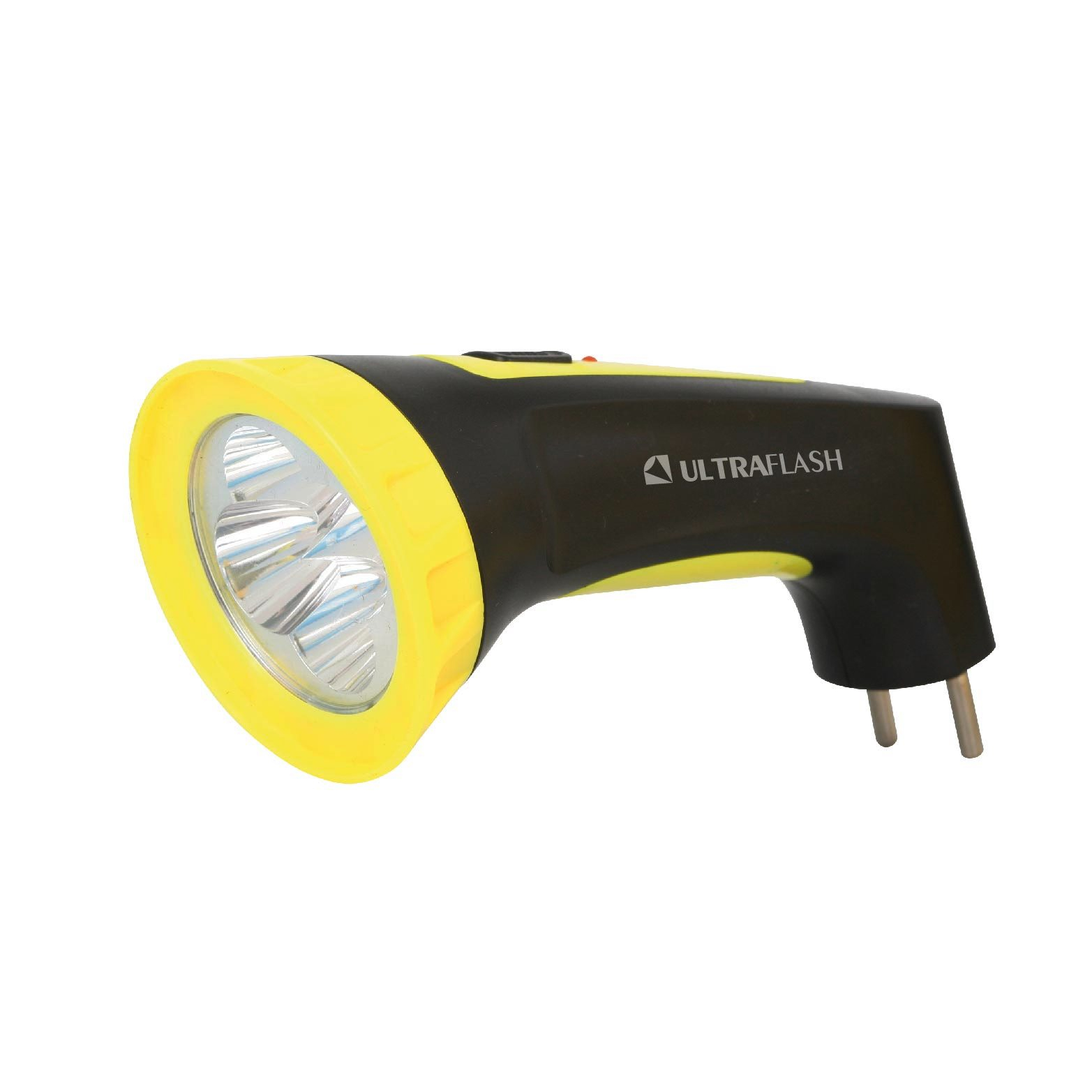 Фонарь LED 3804M (аккум. 220В черн./желт. 4 LED SLA пласт. коробка) Ultraflash 12867