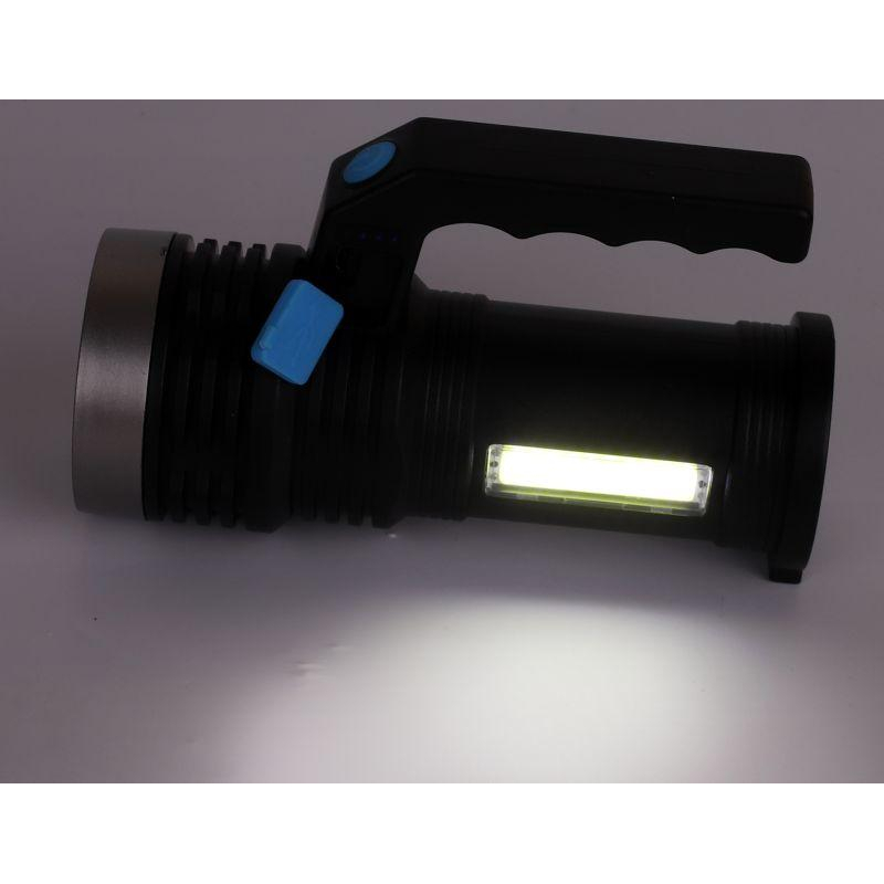 Ultraflash LED53765 (фонарь акк 4В, черн., 2LED, 3 Вт, 4 реж, USB, бокс са)