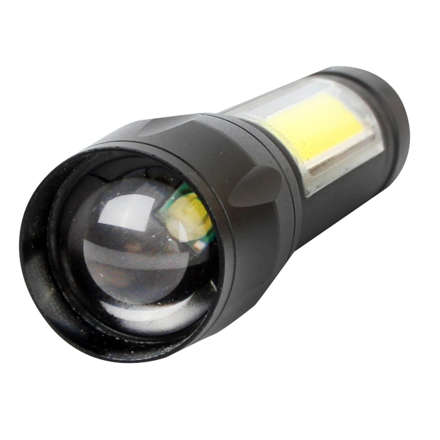 Ultraflash E1337 (фонарь аккум 3,7В, черный, XPE + COB LED, 3 Ватт, 3 реж., бокс)