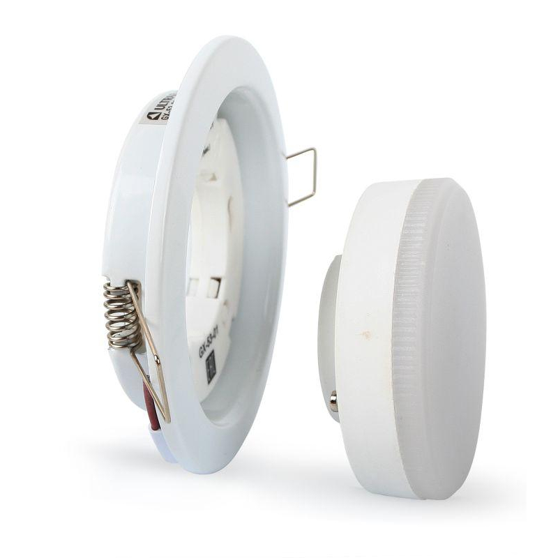 Ultraflash GX-53-01 (Металл. втсраиваемый св-к, белый, 220В)