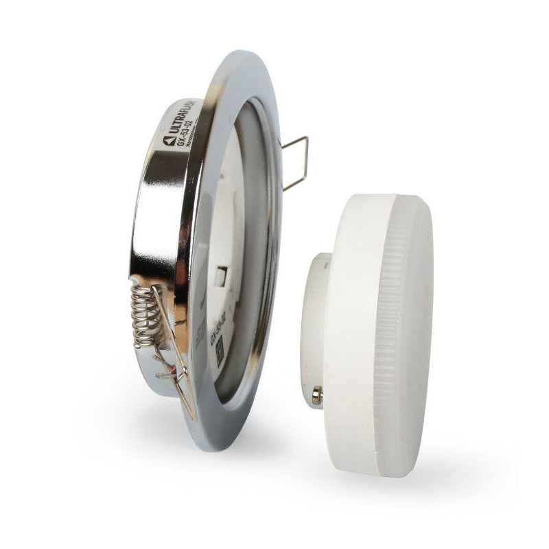 Ultraflash GX-53-02 (Металл. встраиваемый св-к, хром, 220В)