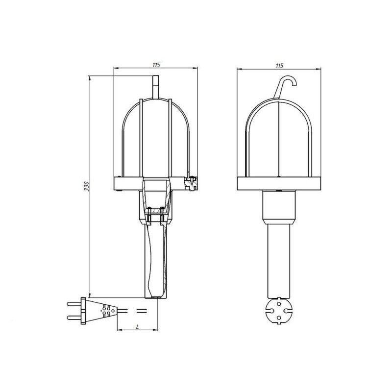 UF НРБ 01-60-001 (лампа переноска 5 м. 60Вт, УХЛ3 «Фокус 2202»)