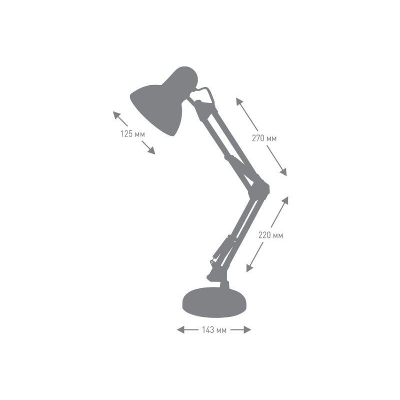Ultraflash UF-313 С02 черный (Светильник настольный,230V 60W)