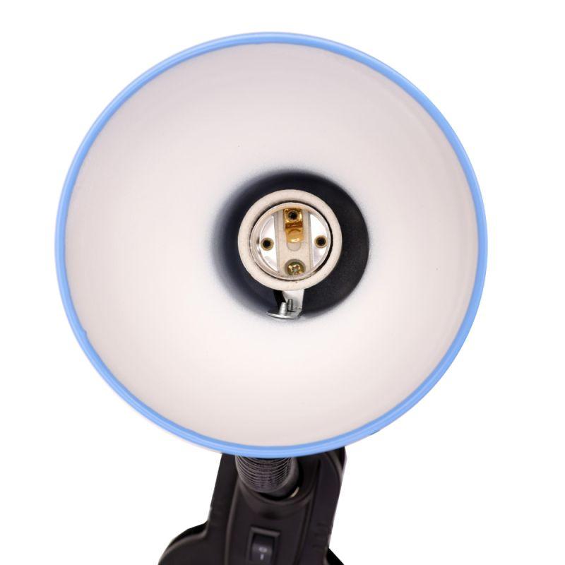 Ultraflash UF-320 C06 синий (Светильник настольный с прищепкой 230В, 60Вт, E27, ЛОН)