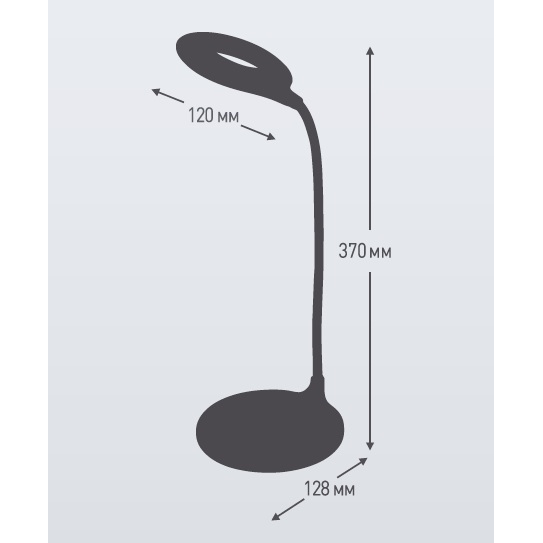 UF-752 C13(LED наст св-к, 6W, RGB, 3 уровня яркости)