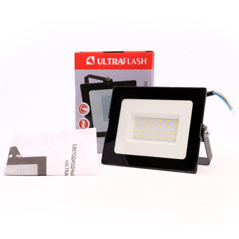 Ultraflash LFL-5001 C02 черный (LED SMD прожектор, 50 Вт, 230В, 6500К)