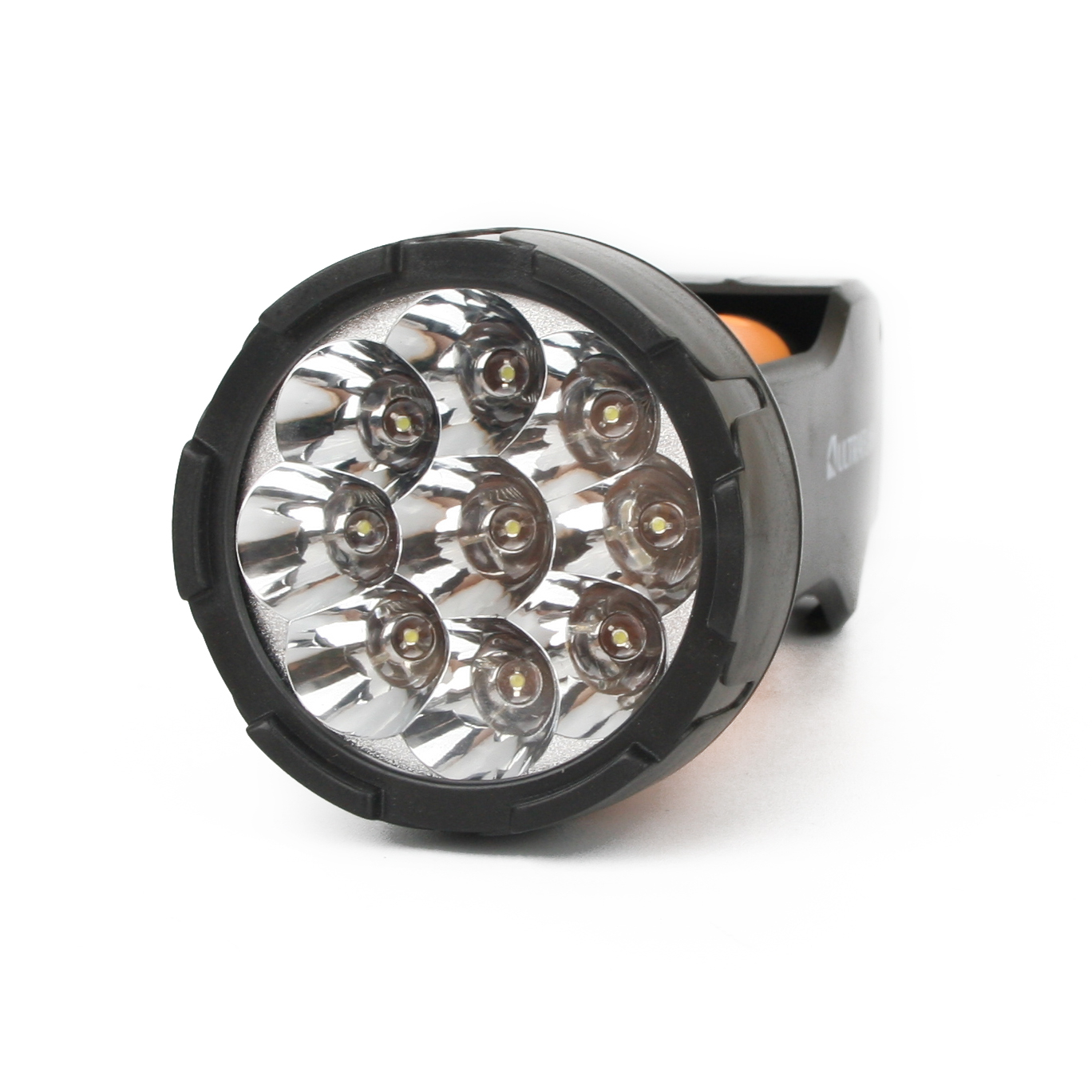 Фонарь LED 3816 (аккум. 220В черн./желт. 9 LED SLA пласт. склад. вилка коробка) Ultraflash 10794