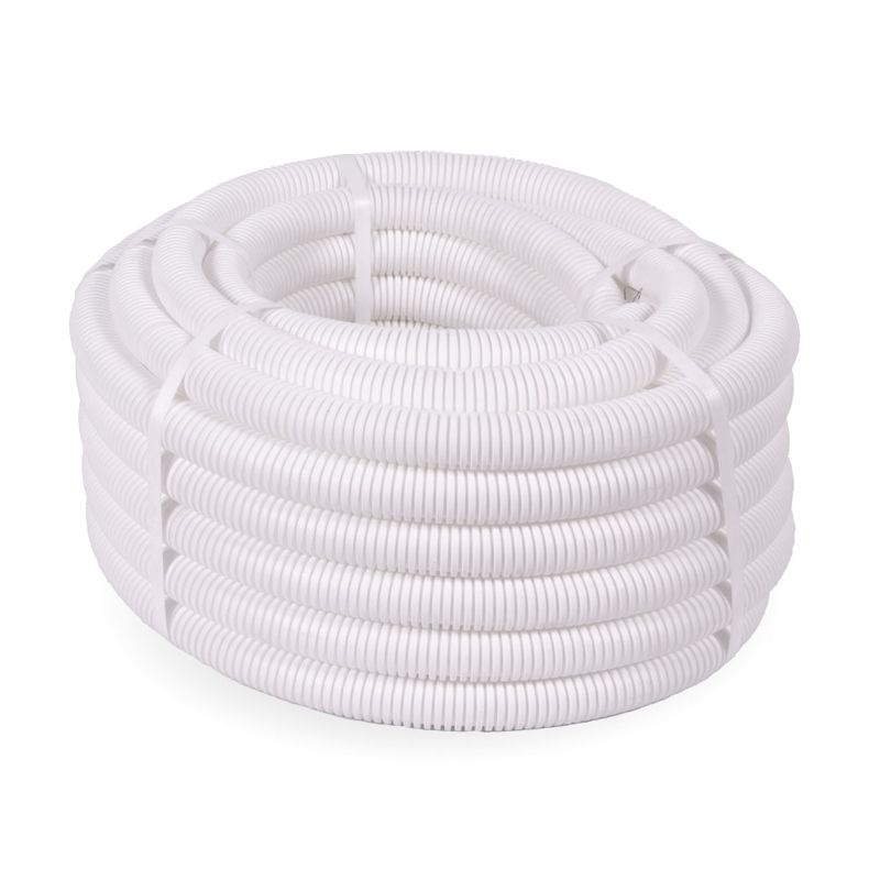 Труба гофрированная ПЛЛ легкая 350 Н безгалогенная (HF) негорючая (НГ) белая с/з д25 (50м/2600м уп/пал) (PR02.0216)