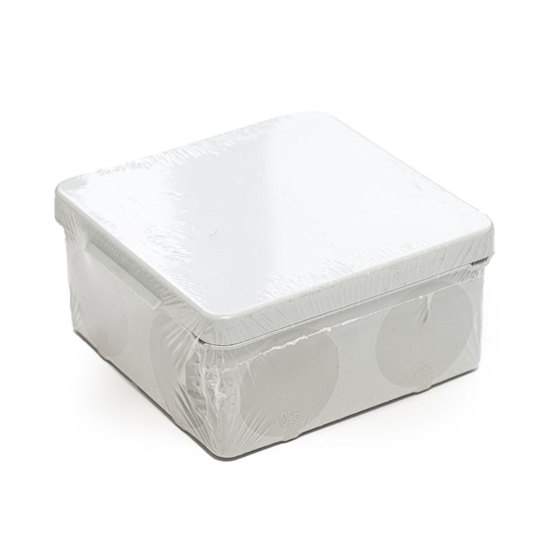 Коробка распределительная ОП для прямого монтажа двухкомпонентная безгалогенная (HF) 80х80х40 Промрукав 60-0210