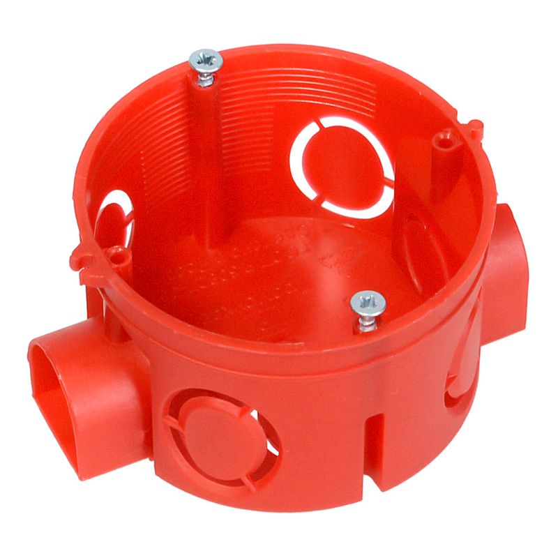 Коробка установочная СП 80-0500С безгалогенная (HF) 68х42 с саморезами