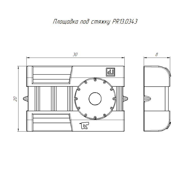 Площадка под стяжку для прямого монтажа бел. Промрукав PR13.0343