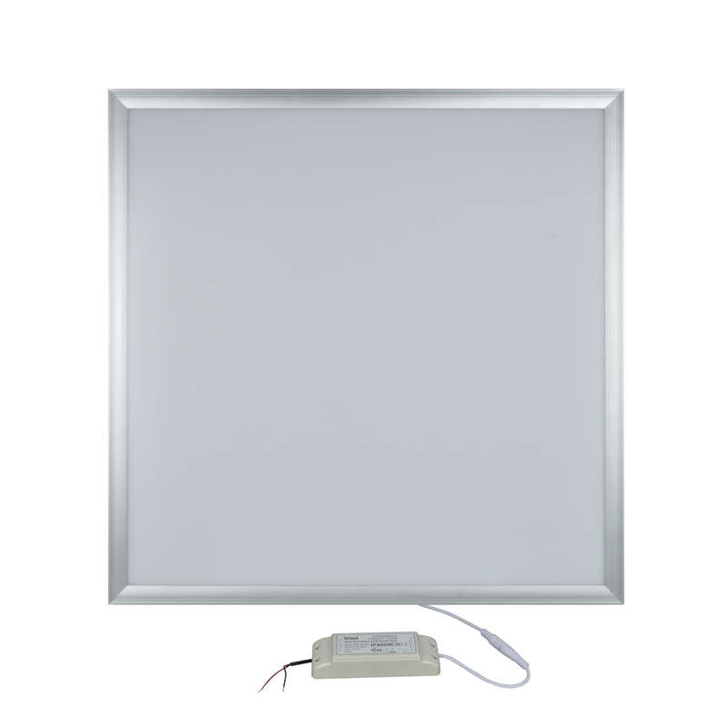 Светильник светодиодный ДВО-42w 595х595х8 4000K 3000 Лм призма IP40 белый свет корпус серебряный (UL-00001794)